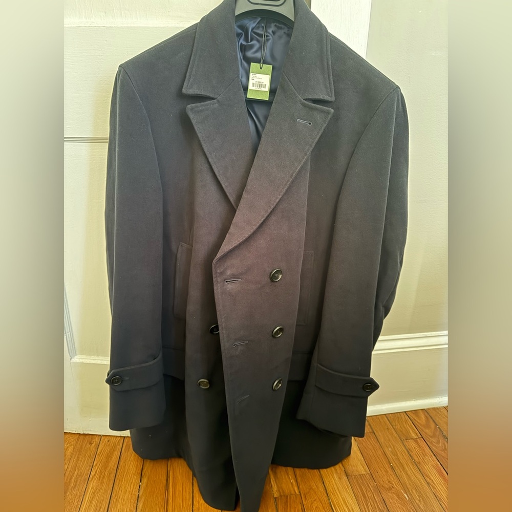 Sid Mashburn 56R ITALIAN (46R USA) Navy Peacoat. Incredibly nice, never worn.